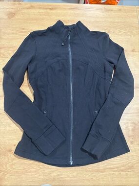lululemon athletica Black Fitted Full-Zip Bomber Jacket